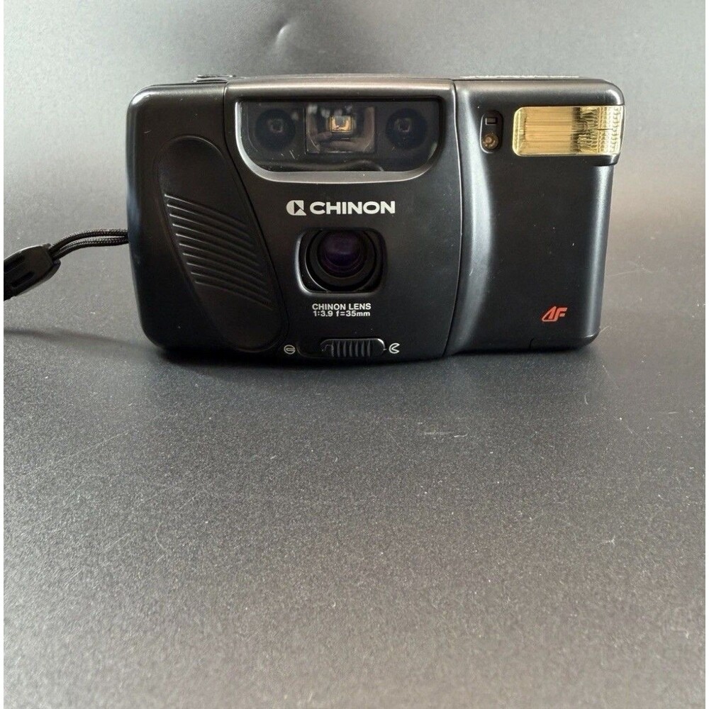 Chinon Auto GL-AF 35mm Point & Shoot Film Camera Autofocus Flash Vintage Taiwan